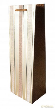Torebka prezentowa świąteczna na alkohol mix wzorów 12x35x9 cm 778228