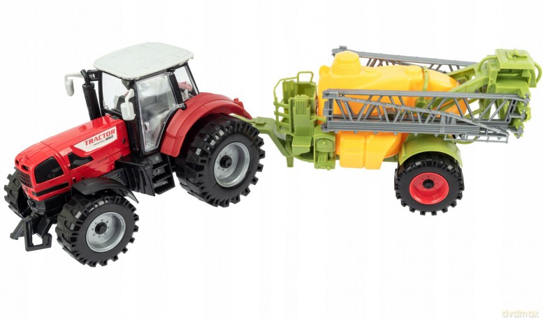 Traktor z przyczepą friction 51x16x15 cm 005029 MAD