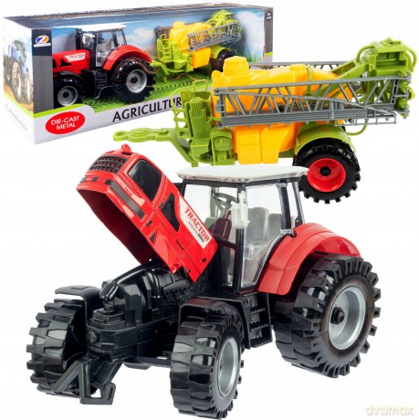 Traktor z przyczepą friction 51x16x15 cm 005029 MAD