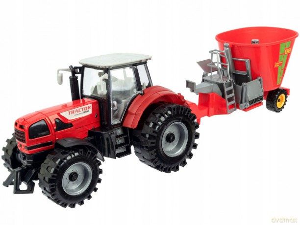 Traktor z przyczepą friction 51x16x15 cm 005030 MAD