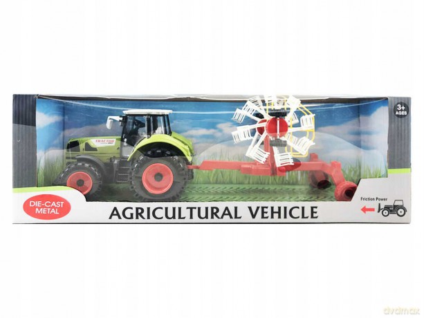 Traktor z przyczepą friction 51x16x15 cm005031 MAD