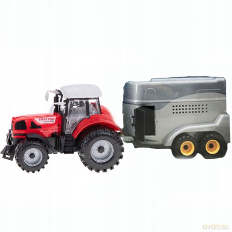 Traktor z przyczepą friction 51x16x15 cm005033 MAD