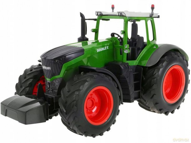 Traktor z przyczepą na radio, rozmiar: 65 cm, ładowanie usb, 2, 4GHz, ak