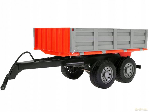 Traktor z przyczepą na radio, rozmiar: 65 cm, ładowanie usb, 2, 4GHz, ak