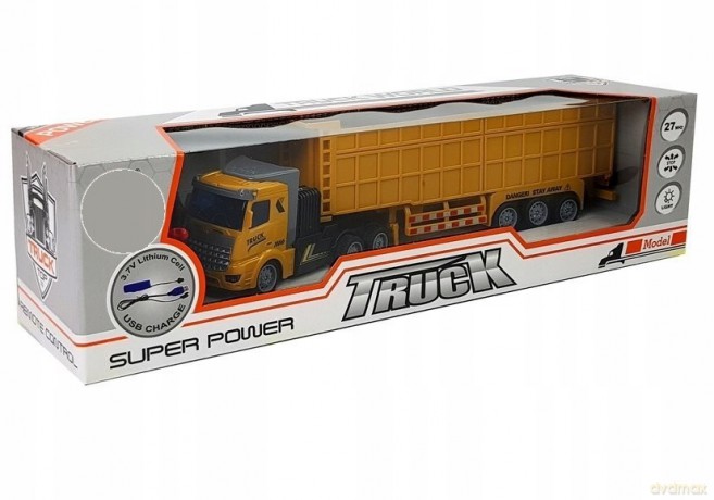Wywrotka R/C światło ładowanie USB 51x15x9 cm 005194 MAD