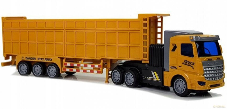 Wywrotka R/C światło ładowanie USB 51x15x9 cm 005194 MAD