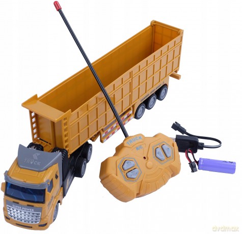 Wywrotka R/C światło ładowanie USB 51x15x9 cm 005194 MAD