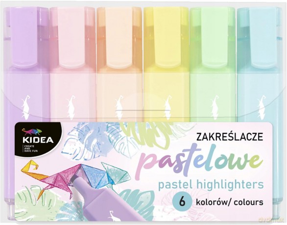 Zakreślacze Pastelowe 6 Kolorów K