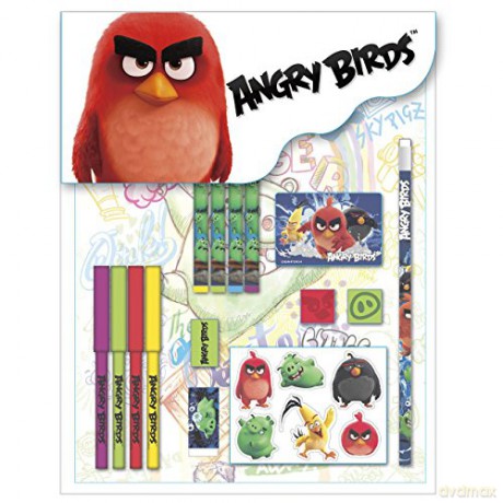 Zestaw 16 przyborów Angry Birds KW