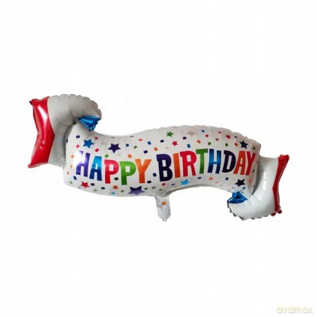 Zestaw balonów foliowych Happy Birthday (5 foliowych, 4 gumowe) AL-1326