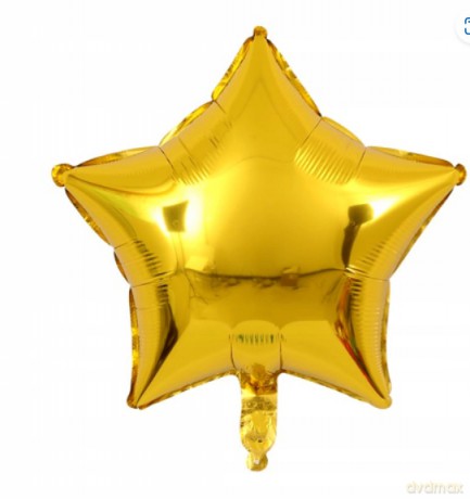 Zestaw balonów foliowych sylwestrowych Happy New Year 5 szt (szampan, 2 okrągłe, 2 gwiazdki)
