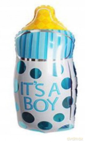 Zestaw balonów It;s a boy (1 foliowy 40x78 cm, 6 gumowych) 60939