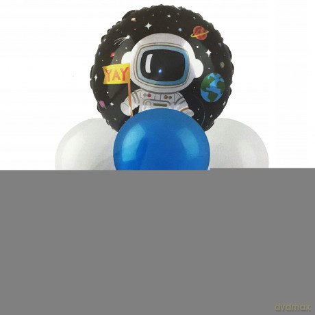 Zestaw balonów kosmos (foliowy, 6 gumowych) 61109