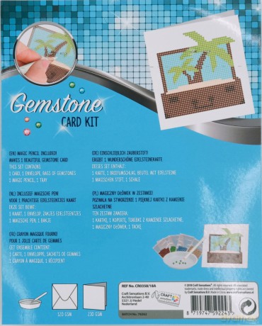 Zestaw kreatywny dżety gemstone card kidH.R.