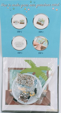 Zestaw kreatywny dżety gemstone card kidH.R.