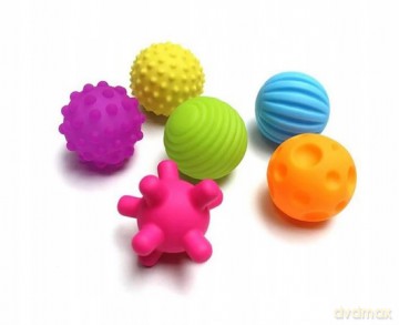 Zestaw piłeczek sensorycznych, poznawczych 6, 5 cm