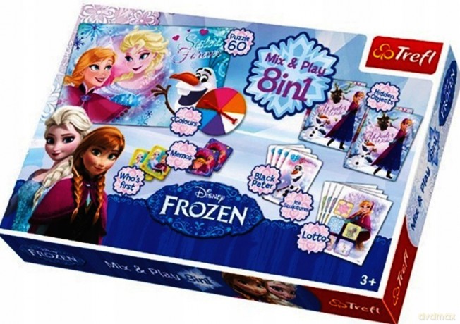 Zestaw Zabaw I Gier Frozen 8W1
