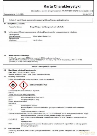 Żel dezynfekujący 100ml TU3340