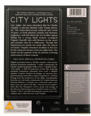 City Lights (Światła wielkiego miasta) [Blu-Ray]