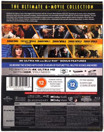 Jurassic World Ultimate Collection [6xBlu-Ray 4K]+[6xBlu-Ray]