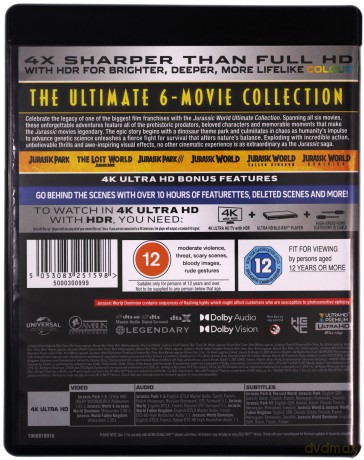 Jurassic World Ultimate Collection [6xBlu-Ray 4K]+[6xBlu-Ray]
