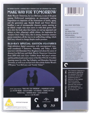 Make Way for Tomorrow [Blu-Ray]