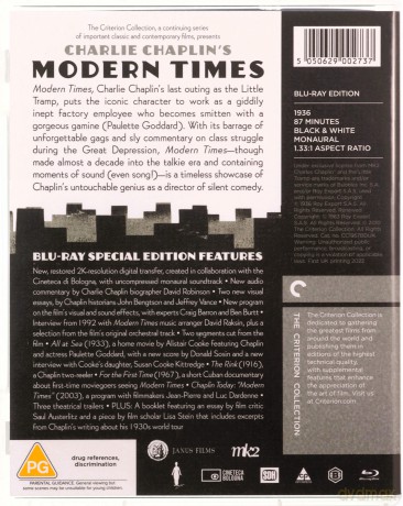 Modern Times (Dzisiejsze czasy) [Blu-Ray]