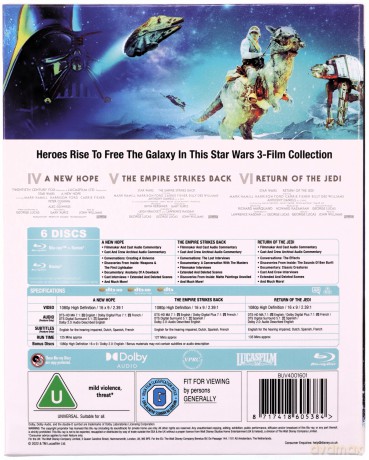 Star Wars Original Trilogy [6xBlu-Ray]