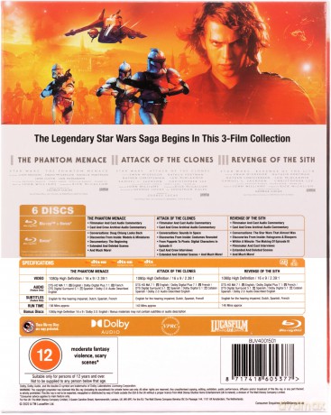 Star Wars: Prequel Trilogy [6Blu-Ray]