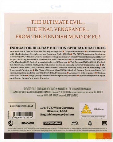 The Vengeance of Fu Manchu (Zemsta Fu Manchu) [Blu-Ray]