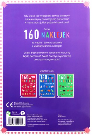 160 naklejek. Pojazdy - Zuzanna Pacholska-Rączka [KSIĄŻKA]