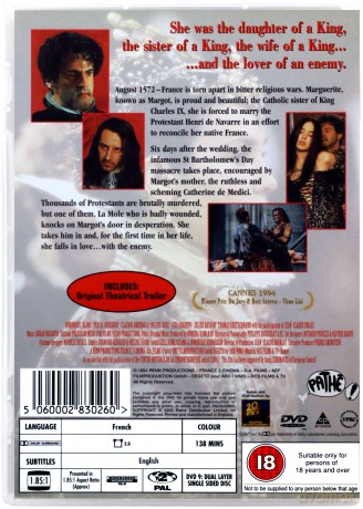 Queen Margot (Królowa Margot) [DVD]