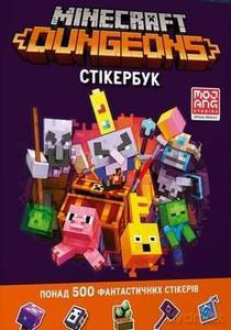 Minecraft. Książka z naklejkami Dungeons (wersja ukraińska) - Craig Jelly [KSIĄŻKA]