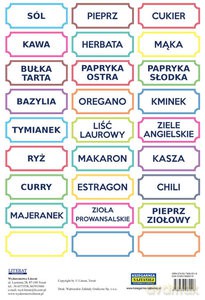 Naklejki Przyprawy (kolorowe) [KSIĄŻKA]