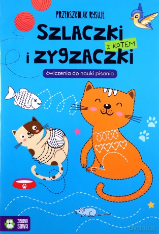 Przedszkolak rysuje. Szlaczki i zygzaczki z kotem [KSIĄŻKA]