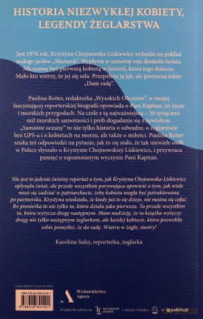 Samotne oceany. Historia Krystyny Chojnowskiej-Liskiewicz, pierwszej kobiety, która opłynęła świat solo - Paulina Reiter [KSIĄŻKA]