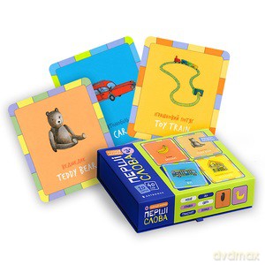 Set of cards. Baby's collection. First words (Ukrainian) [KSIĄŻKA]