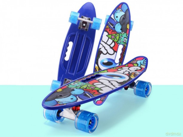 Deskorolka 55 cm świecące koła