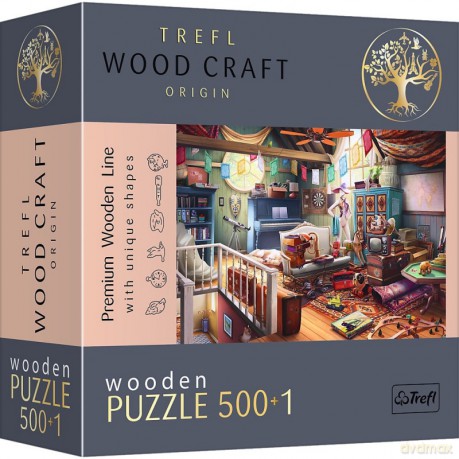 TREFL drewniane 500+1 el. Skarby na strychu [PUZZLE]