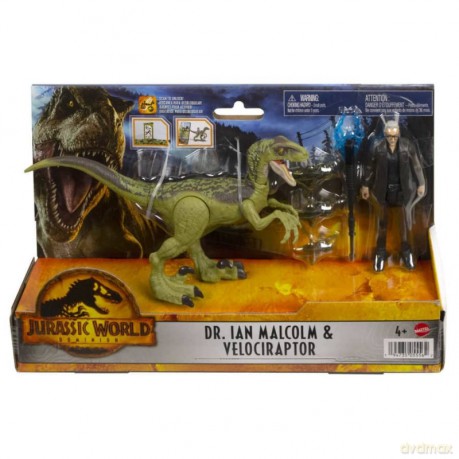 Zestaw figurek Jurassic World Człowiek + dinozaur, Velociraptor [FIGURKA]