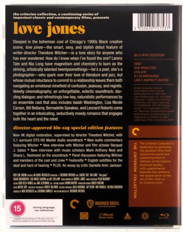 Love Jones (Miłość od trzeciego spojrzenia) [Blu-Ray]