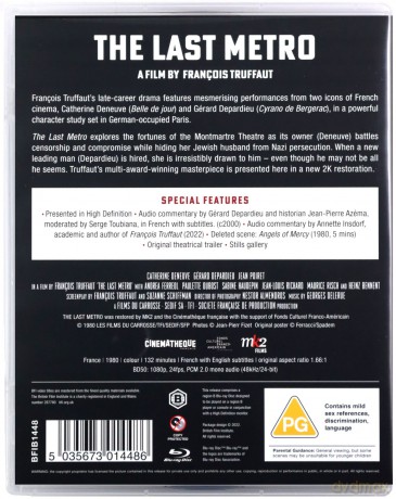 The Last Metro (Ostatnie metro) [Blu-Ray]