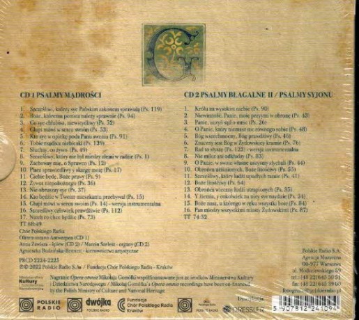 Chór Polskiego Radia: Mikołaj Gomółka - Melodie na psałterz polski vol. 4 (7-8) [2CD]