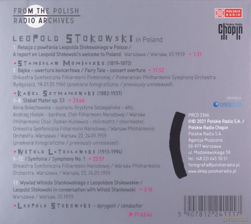 Leopold Stokowski - seria From The Polish Radio Archives, Radio Chopin [CD]