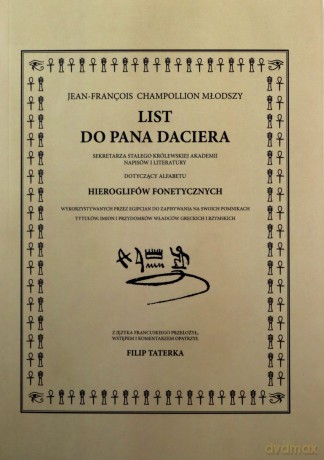 List do Pana Daciera - Jean-Francois Champollion Młodszy [KSIĄŻKA]