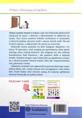 Tymon rozumie innych Historyjki społeczne o tym, jak się zachować w różnych sytuacjach życia codziennego - Magdalena Gut-Orłowska [KSIĄŻKA]