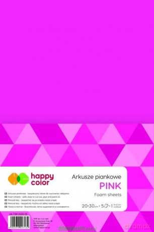 Arkusze piankowe różowe A4 5 szt.