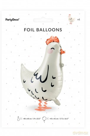 Balon foliowy Kurka 48x60 cm