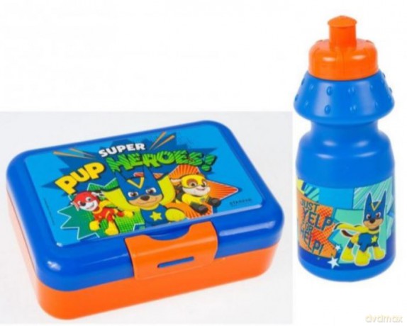 Bidon 350 ml + pudełko śniadaniowe Psi Patrol