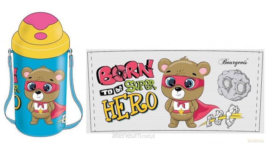 Bidon 500 ml Miś - Superbohater